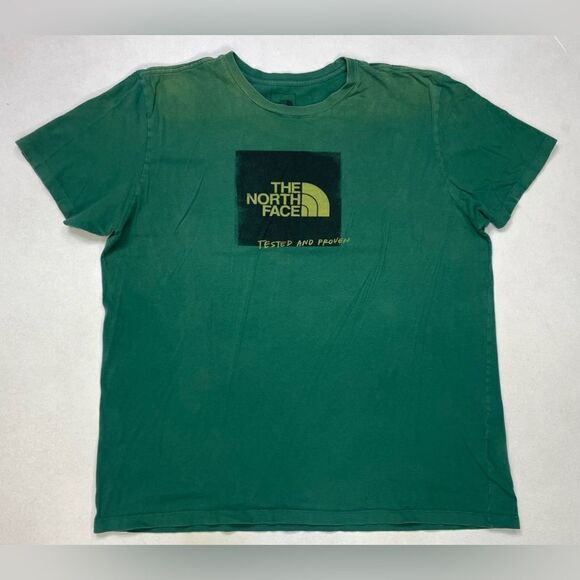 The North Face Tested And Proven Graphic T-shirt Men XL Green Short Sleeve - Picture 1 of 7